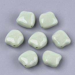 Honeyhandy Acrylic Beads, Nuggets, Dark Sea Green, 23.5x23x12.5mm, Hole: 2.5mm