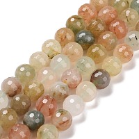 Natural Gemstone Beads Strands, Faceted(128 Facets), Round, 10mm, Hole: 1.2mm, about 36pcs/strand, 14.76''(37.5cm)
