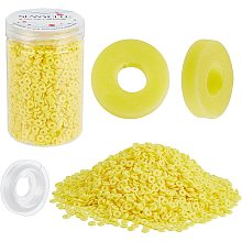 SUNNYCLUE 1 Box About 4000Pcs Handmade Polymer Clay Beads Disc Flat Round Heishi Beads Loose Spacer Jewellery Bead with Elastic Thread for DIY Necklace Earring Bracelet Jewellery Making, 6mm