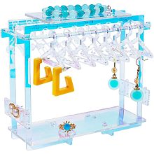 PandaHall Elite Earring Holder, 48 Holes Earring Hanger Rack with Mini Hangers Earring Display Stand for Selling Jewelry Earring Organizer Stand Ear Stud Holder for Women Retail Personal