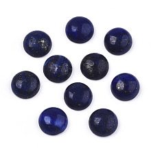 Honeyhandy Natural Lapis Lazuli Cabochons, Half Round/Dome, 8x3~4mm