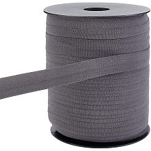 BENECREAT 109 Yard Gray Elastic Band Sewing Elastic Band 0.6" Wide for Handmade Making, Spool Roll, Stretch, Craft Elastic