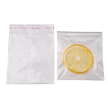 Honeyhandy Rectangle Cellophane Bags, Clear, 16x12cm, Unilateral Thickness: 0.05mm, Inner Measure: 13x12cm