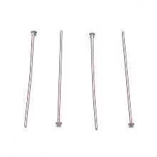 Honeyhandy 304 Stainless Steel Flat Head Pins, Stainless Steel Color, 50x0.7mm