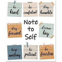 Arricraft 1 Pc Inspirational Positive Affirmation Decor, Classroom Motivational Print Poster Words Unframed Bulletin Board Decoration for Nursery Teachers School Classroom Reading Rooms