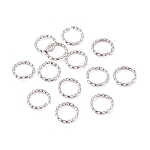 Honeyhandy 304 Stainless Steel Jump Rings, Open Jump Rings, Twisted, Stainless Steel Color, 16 Gauge, 10x1.3mm, Inner Diameter: 8mm