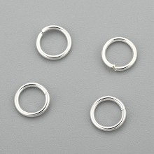 Honeyhandy 304 Stainless Steel Jump Rings, Open Jump Rings, Silver, 18 Gauge, 7x1mm, Inner Diameter: 5mm