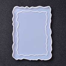 Honeyhandy DIY Photo Frame Silicone Molds, Resin Casting Molds, For UV Resin, Epoxy Resin Jewelry Making, Rectangle, White, 179x127x9mm, Inner Diameter: 170x121mm