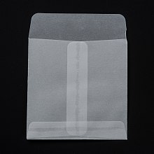 Honeyhandy Square Translucent Parchment Paper Bags, for Gift Bags and Shopping Bags, Clear, 101mm, Bag: 81x79x0.4mm