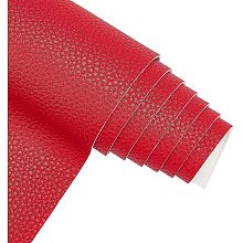 BENECREAT 1 Yard 53"x 11.5" Soft Synthetic PU Fabric Red Faux Leather Sheets 1.2mm for Upholstery Crafts, DIY Sewings, Handbag, Hair Bows Decorations