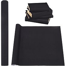 BENECREAT 47.25x15.75 Inch Black Book Binding Cloth, Bookcover Fabric Surface with Paper Backed Nylon Fabric for Book Binding Scrapbooking DIY Crafts Scrapbooking