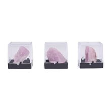 Honeyhandy Nuggets Natural Kunzite, Rough Raw Stone Home Display Decorations, with Packing Box, 13~34x5~27x5~27mm, 6pcs/box