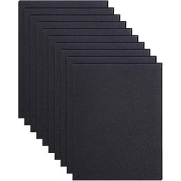 BENECREAT 24pcs Squares Non Woven Soft Felt Sheet, Stiff Felt Sheet 8.5x11 Inch Sewing Square DIY Craft 1mm Thick Clothing Accessories, Black