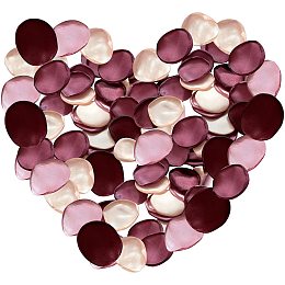 GORGECRAFT 200Pcs Satin Rose Petals Artificial Brown Rose Petals for Valentine Wedding Aisle Centerpieces Table Confetti Party Favors Home Decoration