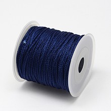 Honeyhandy Braided Nylon Threads, Prussian Blue, 2mm, about 25.15 yards(23m)/roll