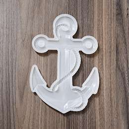 Honeyhandy DIY Anchor Wall Decoration Silicone Molds, Resin Casting Molds, For UV Resin, Epoxy Resin Craft Making, White, 235x160x17mm, Inner Diameter: 230x155mm