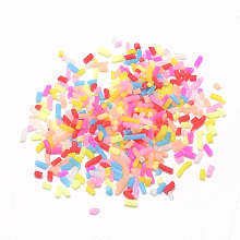 Honeyhandy Handmade Polymer Clay Sprinkle Beads, Fake Food Craft, Undrilled/No Hole Beads, Mixed Color, 0.5~5x1mm