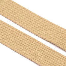 PandaHall Elite Polyester Ribbons, Garment Accessories, Wheat, 36893 inch(36.5mm), about 5.03 Yards(4.6m)/Bundle