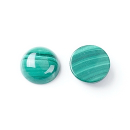 Honeyhandy Natural Malachite Cabochons, Half Round/Dome, 12x5~5.5mm