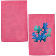 GORGECRAFT 2 Pieces Pink Blank Garden Flags,Solid Garden Flag for DIY Yard Flags for Patio Garden Yard Outdoor Home Decorations