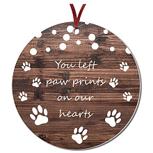 CRASPIRE Memorial Ornaments Loss Of Pet Dog Cat Sympathy Gifts Remembrance Pets 3 inch Ornaments Christmas Tree Pendant with Ribbon and Gift Box Memorial Ornaments for Loss of Loved One