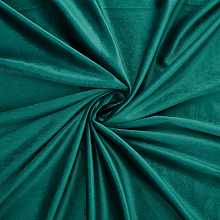 BENECREAT 1 Yard Dark Green Velvet Upholstery Fabric, 1.45m Wide Spandex Chair Cover Pillow Drapes Material for DIY Sewing, Apparel, Craft Projects