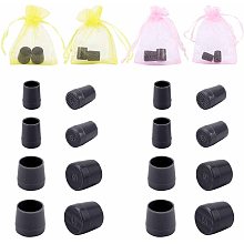 GORGECRAFT 8 Pairs 4 Sizes High Heel Protectors Shoe Heel Savers Stoppers Covers for for Races Weddings Formal Occasions, Black