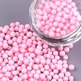 Honeyhandy Small Craft Foam Balls, Round, for DIY Wedding Holiday Crafts Making, Pearl Pink, 2.5~3.5mm