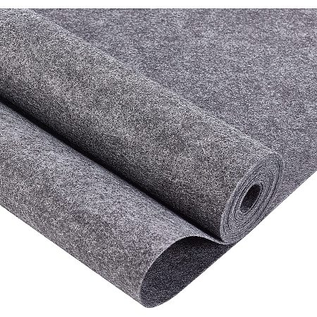 BENECREAT 3mx40cm/118x15.75 Inch Dark Gray Felt Fabric Sheet Nonwoven Felt Roll Padding Felt Fabric for Cushion, DIY Craft, Patchwork Sewing, 0.9mm Thick