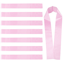 CRASPIRE 8PCS Blank Satin Sash Pink Writable Shoulder Straps 3.7inch Wide DIY Pageant Sash for Birthday, Graduation, Anniversary, Wedding