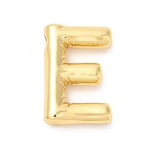 Honeyhandy Eco-Friendly Rack Plating Brass Pendants, Long-Lasting Plated, Lead Free & Cadmium Free, Real 18K Gold Plated, Letter Charm, Letter E, 21~23x13~26x4.5~5.5mm, Hole: 2.5~3.5x1.5~2mm