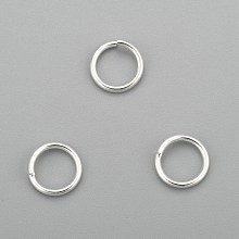 Honeyhandy 304 Stainless Steel Jump Rings, Open Jump Rings, Silver, 18 Gauge, 8x1mm, Inner Diameter: 6mm