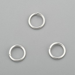 Honeyhandy 304 Stainless Steel Jump Rings, Open Jump Rings, Silver, 18 Gauge, 8x1mm, Inner Diameter: 6mm