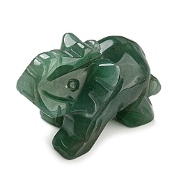 Honeyhandy Natural Green Aventurine Elephant Decorations, Home Decorations, 40x30mm