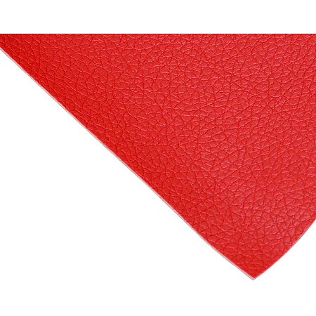 BENECREAT 12x24 Inches Adhesive Leather Repair Patch for Sofa Couch Car Seat Furniture (Red, 0.8mm Thick)