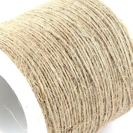 NBEADS 1 Roll of 1 Ply 1mm Jute Twine Natural Garden Twine for Floristry, Gifts, DIY Arts & Crafts, Decoration and Recycling; About 100m/roll