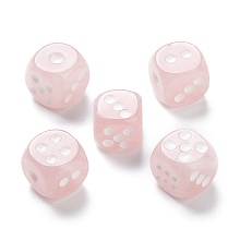 Honeyhandy Natural Rose Quartz Cabochons, Dice, 15x15x15mm