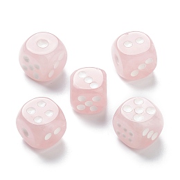 Honeyhandy Natural Rose Quartz Cabochons, Dice, 15x15x15mm