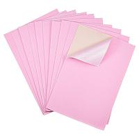 BENECREAT 20PCS Velvet (PearlPink) Fabric Sticky Back Adhesive Back Sheets, A4 Sheet (8.3" x 11.8"), Self-Adhesive, Durable and Water Resistant, Multi-Purpose, Ideal for Art and Craft Making