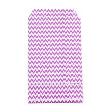 Honeyhandy White Kraft Paper Bags, No Handles, Storage Bags, Wave Pattern, Wedding Party Birthday Gift Bag, Purple, 15x8.3x0.02cm