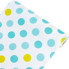 CREATCABIN Drawer Liners Plastic Shelf Cabinet Closet Cupboard Mat Roll Non-Adhesive Waterproof Non-Slip Proof Refrigerator Kitchen Protector Lining for Home 30 x 300cm Polka Dot