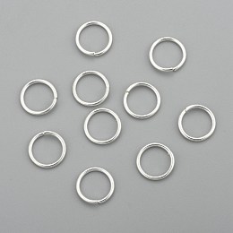 Honeyhandy 304 Stainless Steel Jump Rings, Open Jump Rings, Silver, 18 Gauge, 9x1mm, Inner Diameter: 7mm