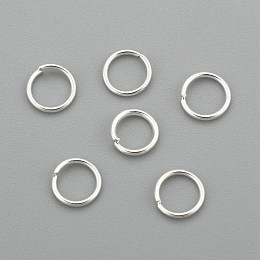 Honeyhandy 304 Stainless Steel Jump Rings, Open Jump Rings, Silver, 5x0.6mm, Inner Diameter: 3.8mm