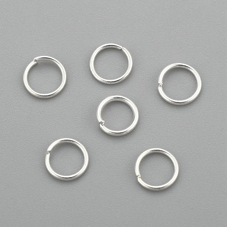 Honeyhandy 304 Stainless Steel Jump Rings, Open Jump Rings, Silver, 5x0.6mm, Inner Diameter: 3.8mm