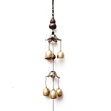 Honeyhandy Alloy Wind Chimes, Pendant Decorations, with Bell Charms, Vegetables, 560mm