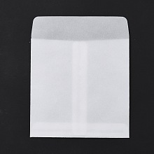 Honeyhandy Rectangle Translucent Parchment Paper Bags, for Gift Bags and Shopping Bags, Clear, 13.45cm, Bag: 110x110x0.3mm