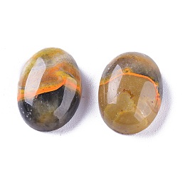 Honeyhandy Natural Bumblebee Jasper Cabochons, Oval, 18x13x6mm