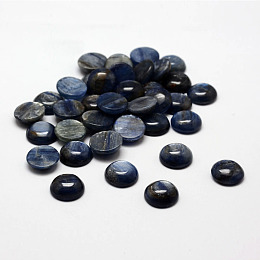 Honeyhandy Dome Natural Kyanite/Cyanite/Disthene Cabochons, 12x4~5mm