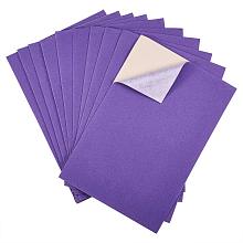 BENECREAT 20PCS Velvet (BlueViolet) Fabric Sticky Back Adhesive Back Sheets, A4 Sheet (8.3" x 11.8"), Self-Adhesive, Durable and Water Resistant, Multi-Purpose, Ideal for Art and Craft Making