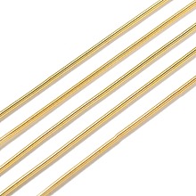 Honeyhandy French Wire Gimp Wire, Flexible Round Copper Wire, Metallic Thread for Embroidery Projects and Jewelry Making, Gold, 18 Gauge(1mm), 10g/bag